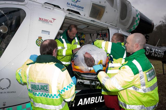 MA1D3022.jpg - Sussex Air Ambulance attend accident at cyclocross bike race at Walstead School, near Lindfield.